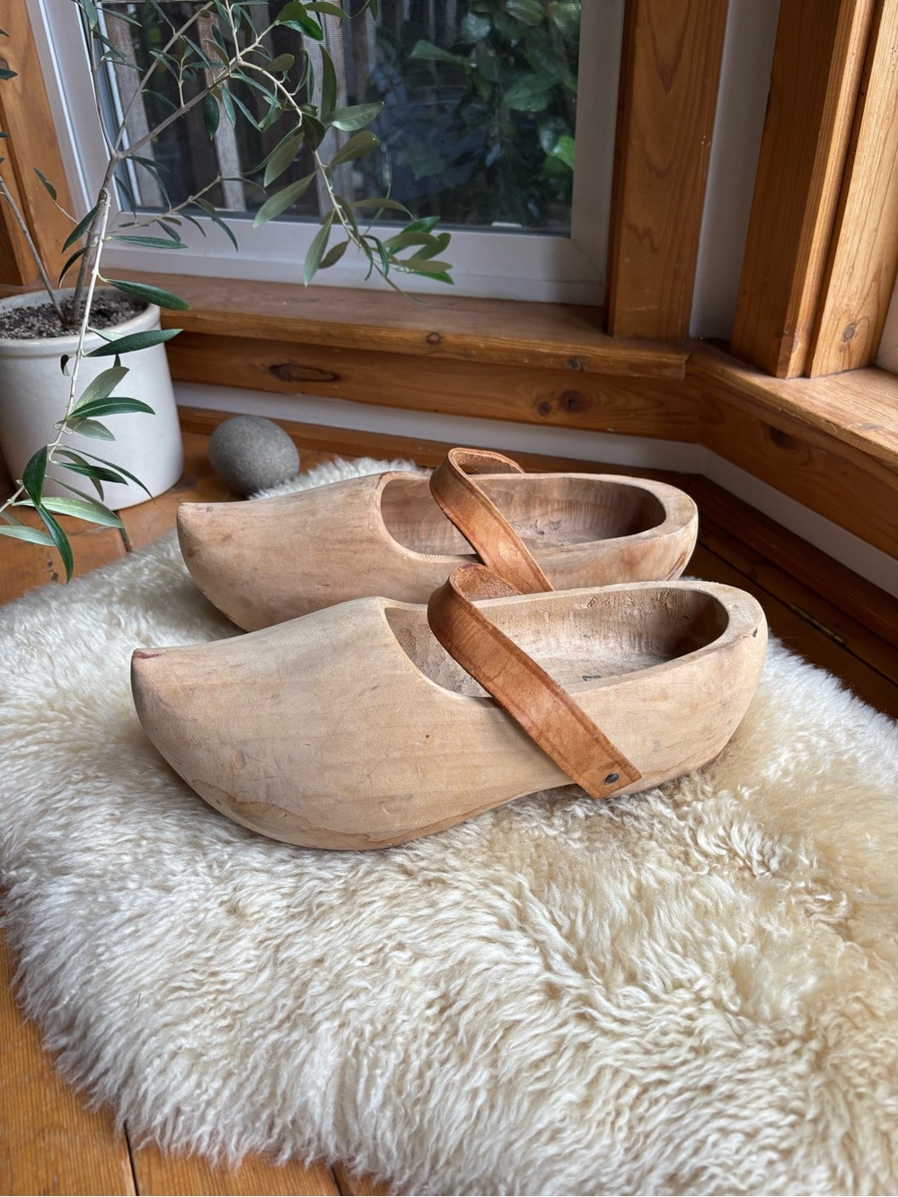 Vintage Dutch Wooden Clogs